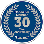 Badge - Florida Bar Member 30 year Anniversary