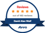 Avvo Reviews out of 160 Reviews David Alan Wolf